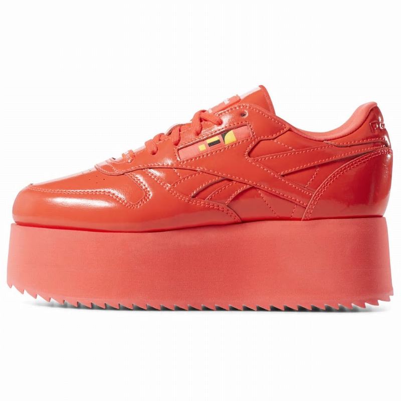 Reebok Classic Leather Triple Platform X Gigi Hadid Tenisky Damske - Oranžové GQ5538FK